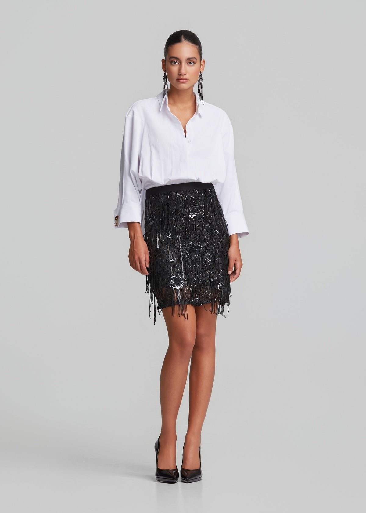 Μεσάτο πουκάμισο με peplum